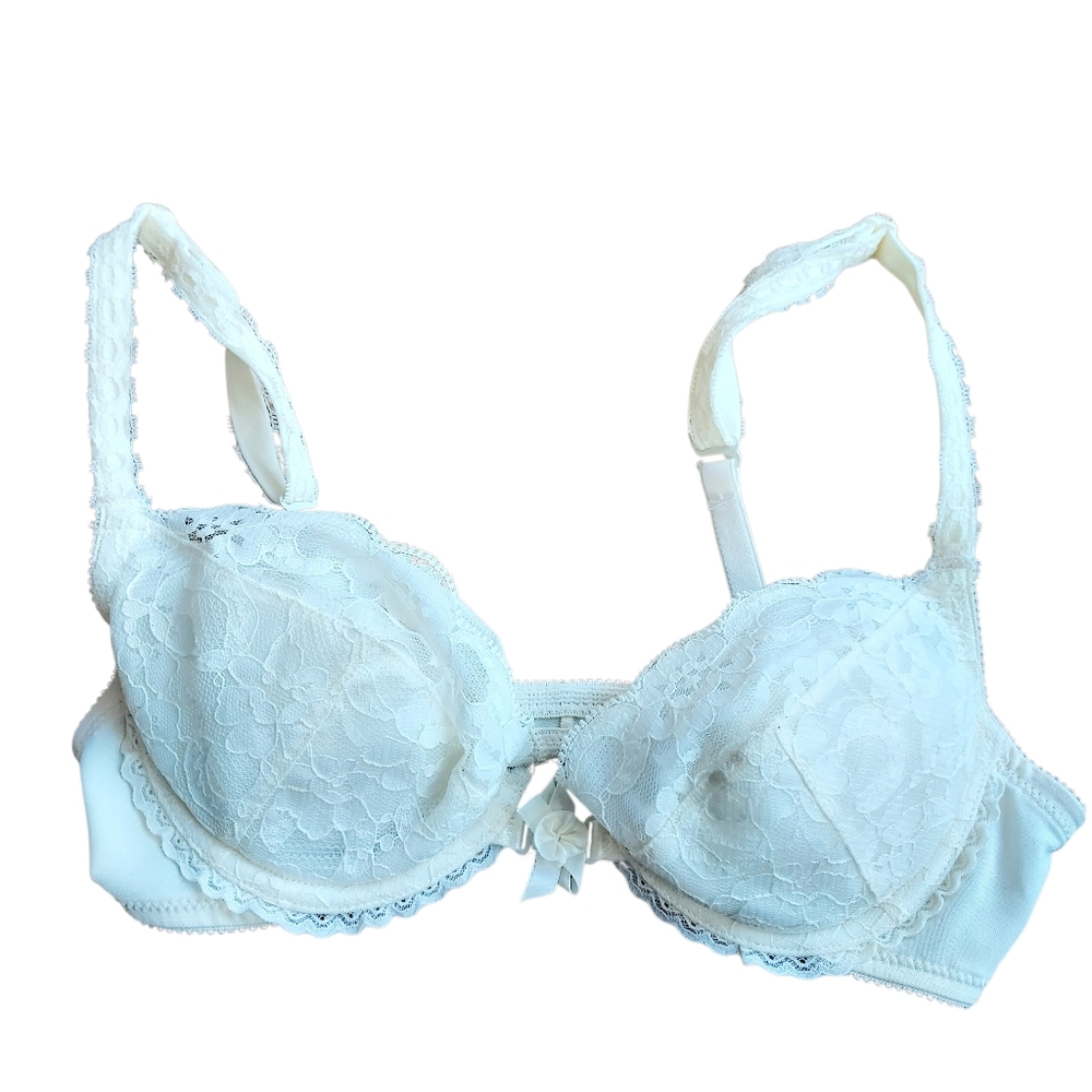Vintage 90s Cream Wonderbra 36B